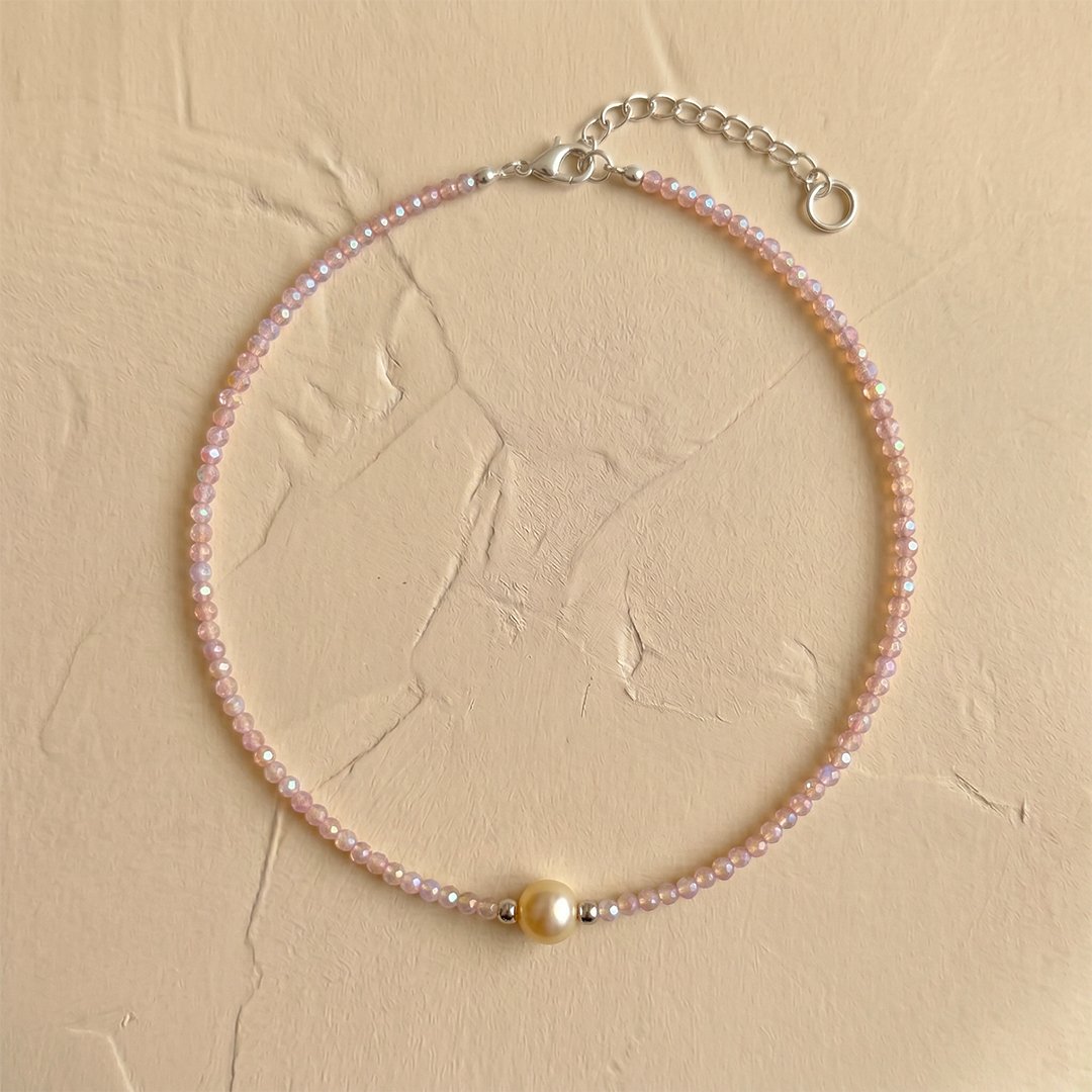 Collana Perle Rosa